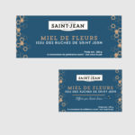 Etiquettes pour Miel de la marque Saint Jean